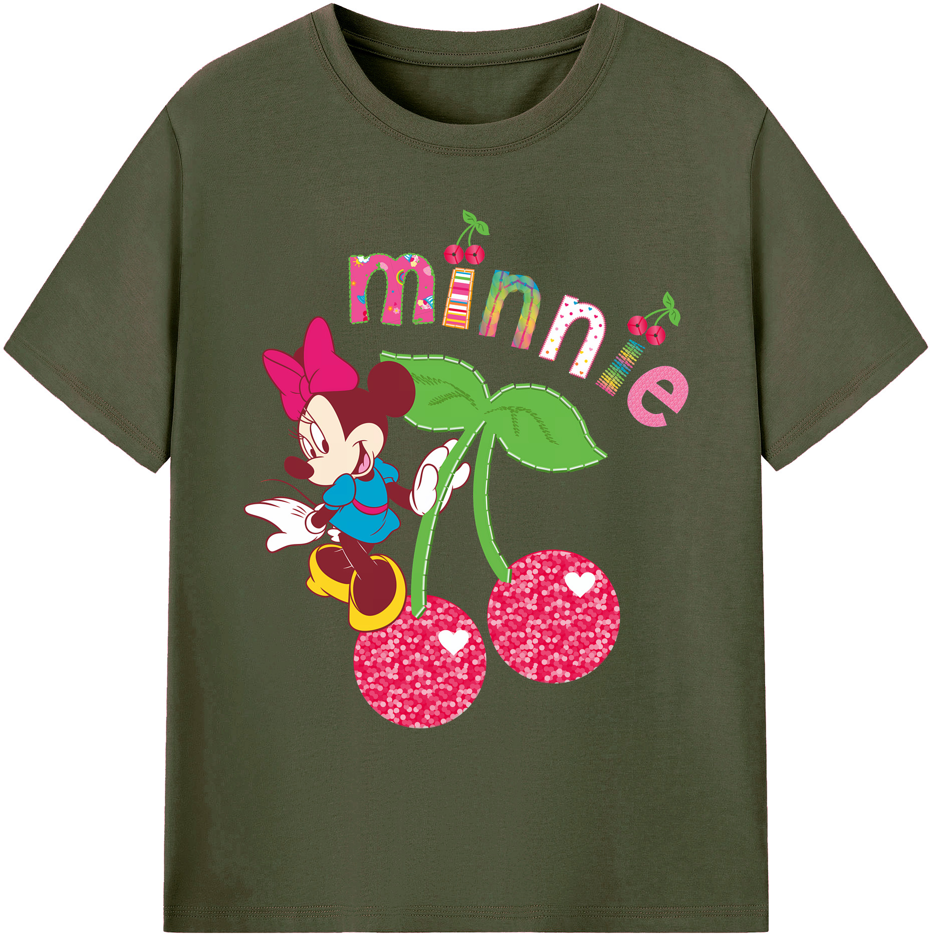 ミッキーマウス Mickey Mouse 綿100％ メンズ半袖Tシャツ｜肌触りやわらか＆通気性